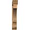 Ekena Millwork Balboa Traditional Rough Sawn Bracket w/ Offset Brace, Western Red Cedar, 8"W x 48"D x 48"H BKT0806X48X48BOA01RWR - alternate 4